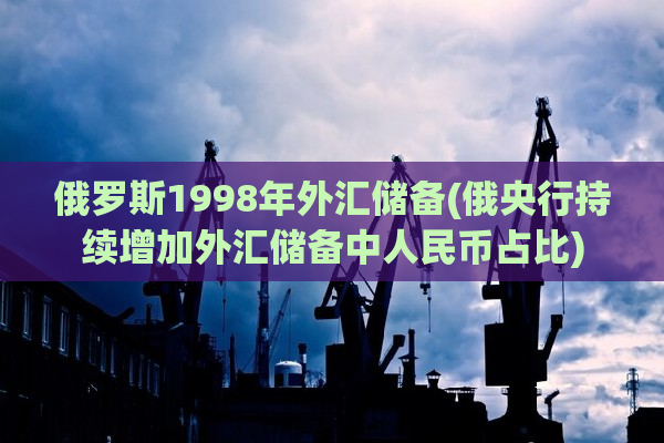 俄罗斯1998年外汇储备(俄央行持续增加外汇储备中人民币占比)